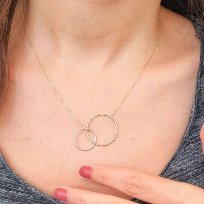 18K Pure Gold Ring Necklace | Necklace | 18K Gold Jewelry