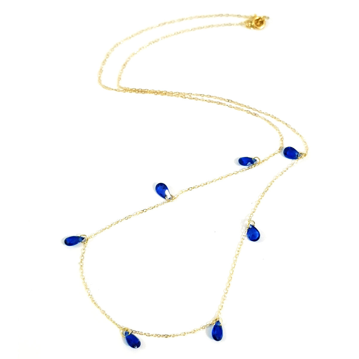 18K Pure Gold Stone Necklace | Necklace | 18K Gold Jewelry