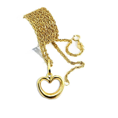 18K Pure Gold Heart Necklace