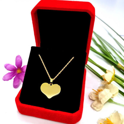 18K Pure Gold Heart Design Necklace | Necklace | 18K Gold Jewelry