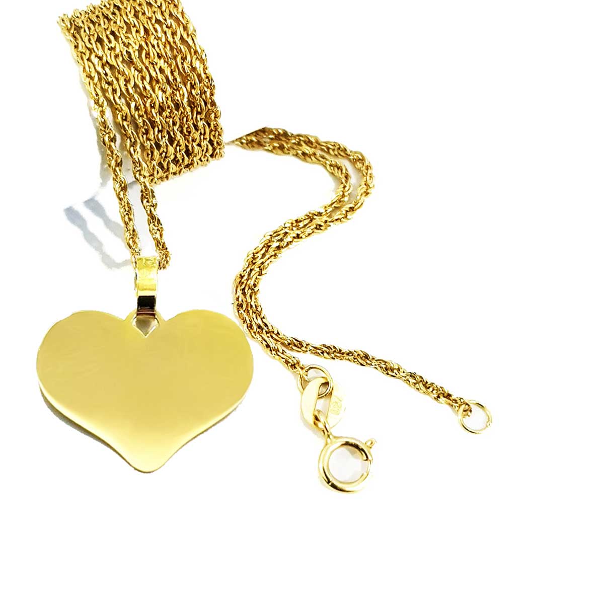 18K Pure Gold Heart Design Necklace | Necklace | 18K Gold Jewelry
