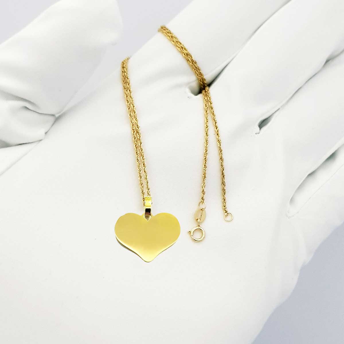 18K Pure Gold Heart Design Necklace | Necklace | 18K Gold Jewelry