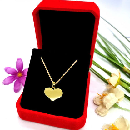 18K Pure Gold Heart Design Necklace | Necklace | 18K Gold Jewelry