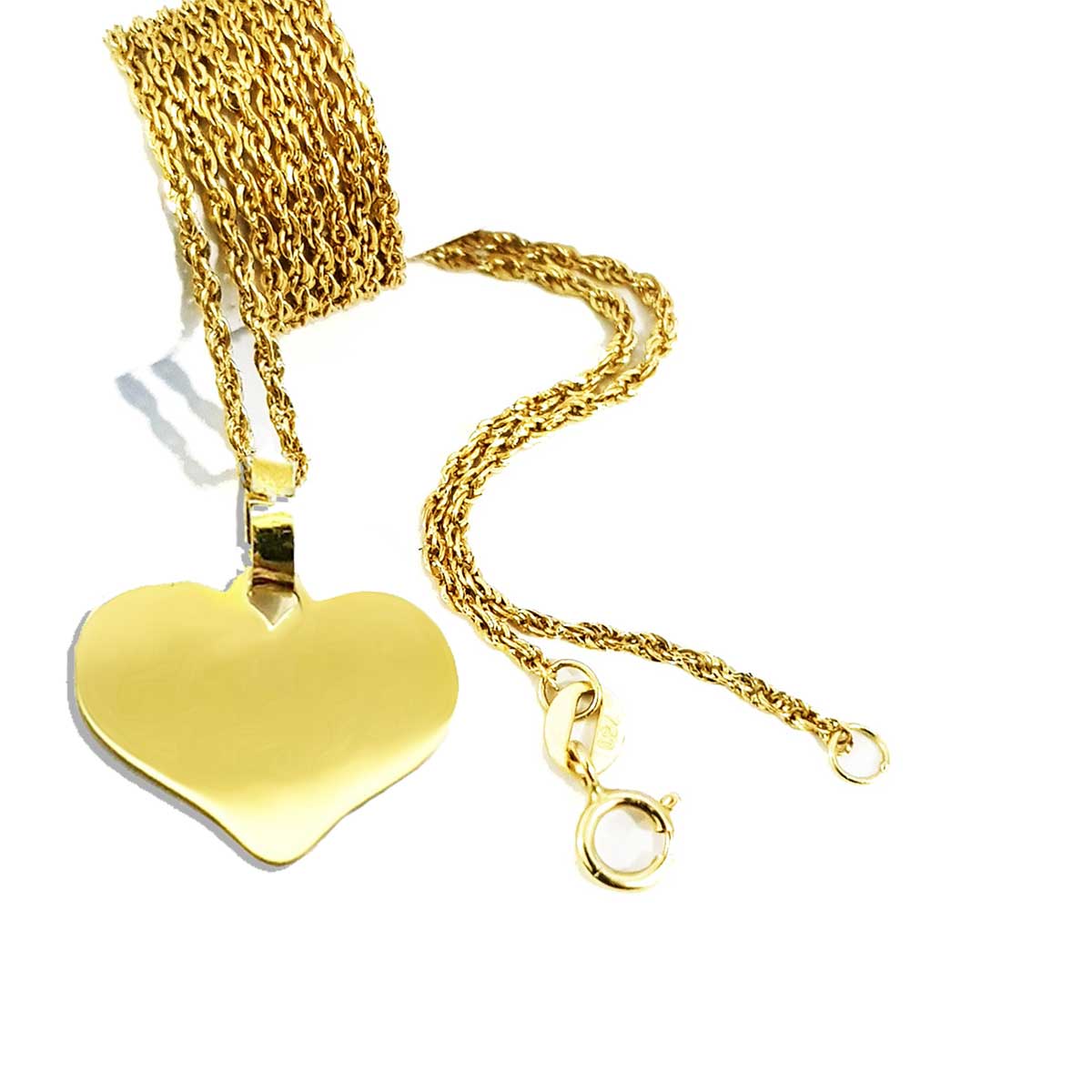 18K Pure Gold Heart Design Necklace | Necklace | 18K Gold Jewelry