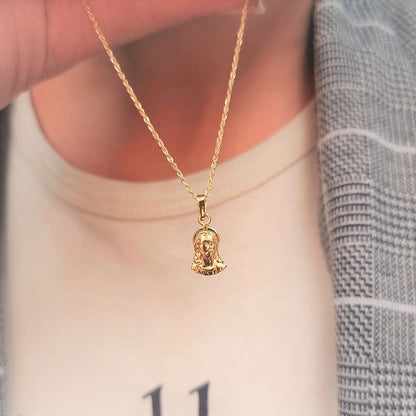 18K Pure Gold Jesus Design Necklace | Necklace | 18K Gold Jewelry