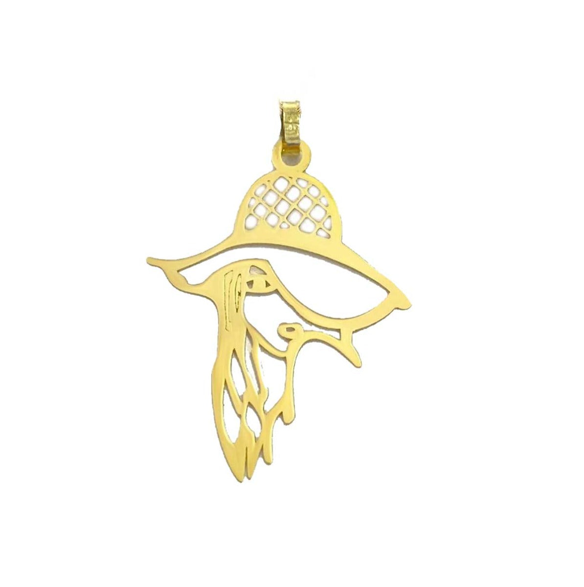 18K Pure Gold Lady Fashion Necklace