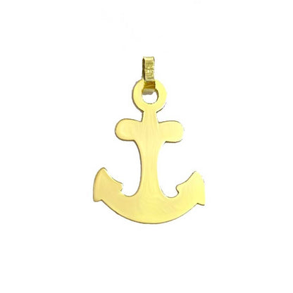 18K Pure Gold Anchor Design Pendant Necklace | Necklace | 18K Gold Jewelry