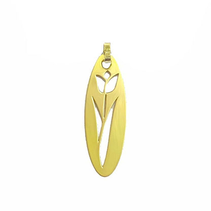 18K Pure Gold Flower Design Pendant Necklace | Necklace | 18K Gold Jewelry