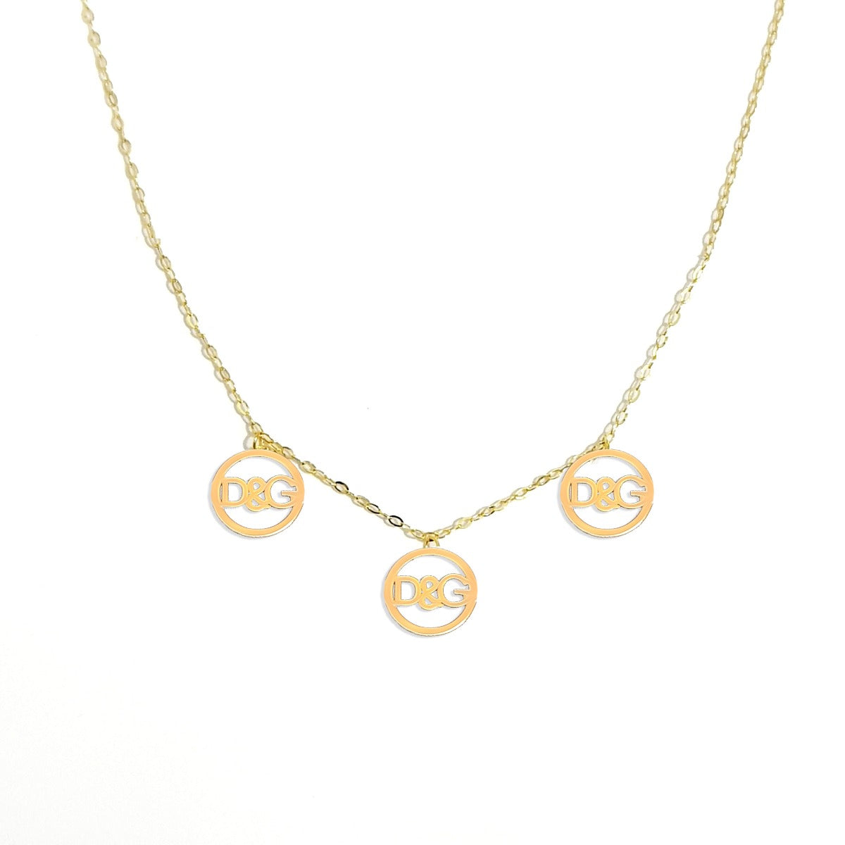 18K Solid Dolce & Gabbana (D&G) Design Necklace | Old Necklaces | 18K Gold Jewelry