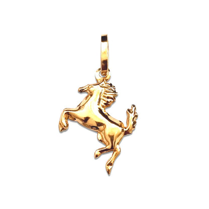 18K Pure Gold Horse Pendant Necklace | Necklace | 18K Gold Jewelry