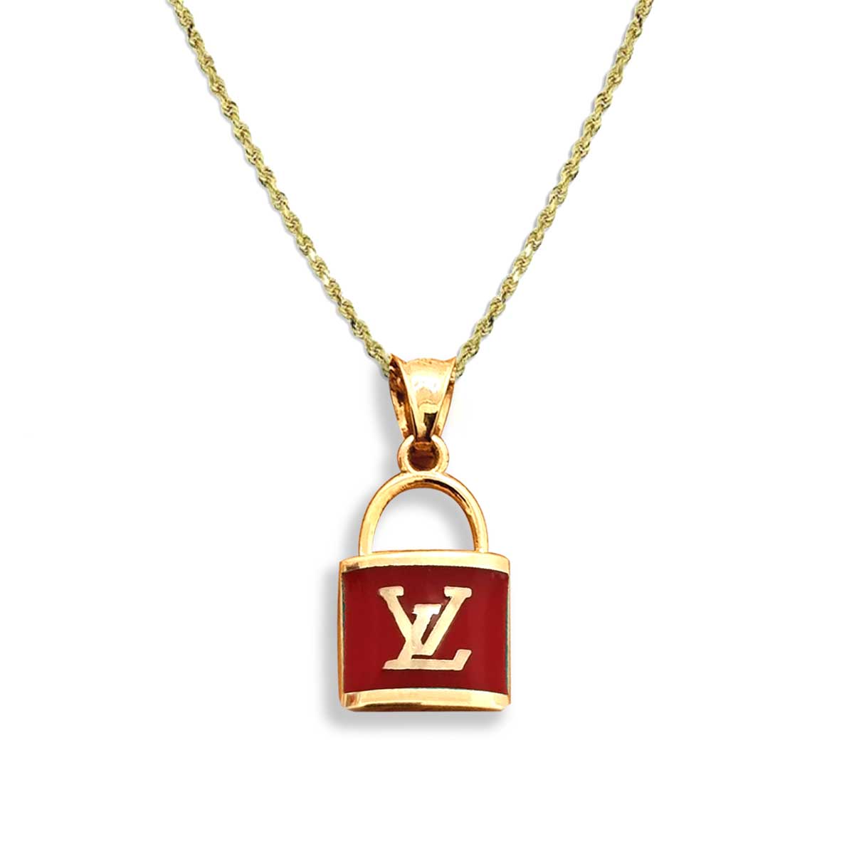 18K Pure Gold Lock Elegant Necklace | Necklace | 18K Gold Jewelry