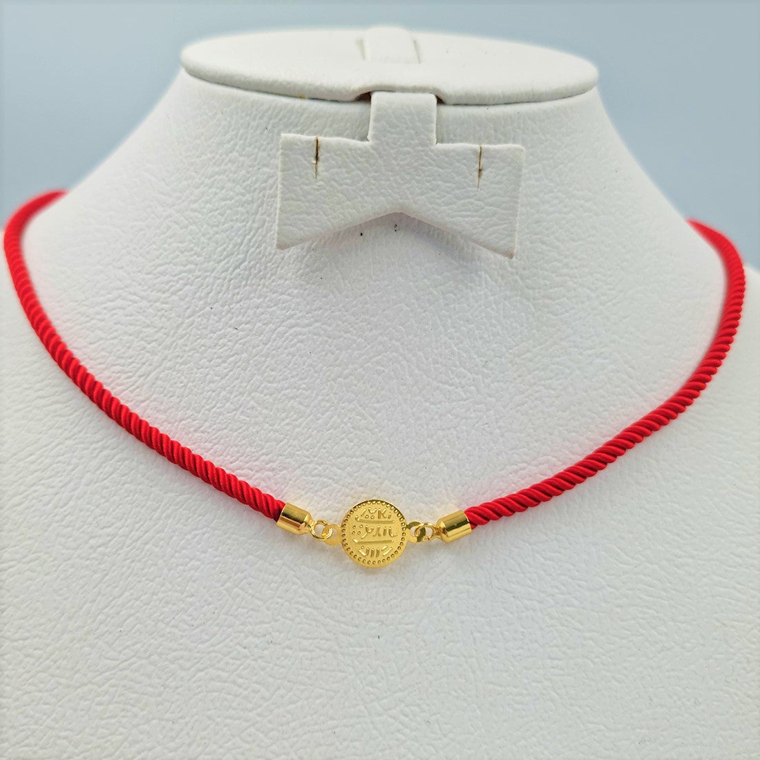 21K Pure Gold Thread Adjustable Coin Necklace