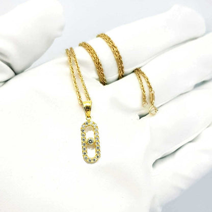 18K Pure Gold Elissa Necklace