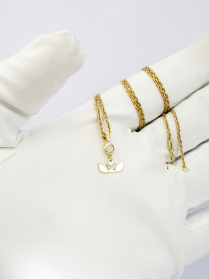 18K Pure Gold Heart Necklace | Necklace | 18K Gold Jewelry