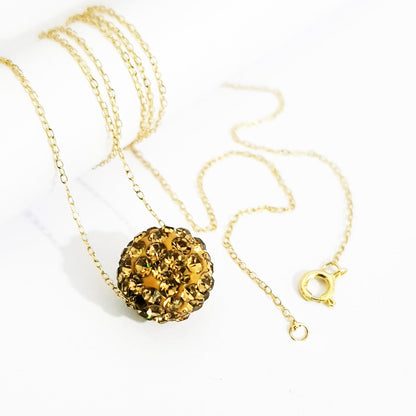 18K Pure Gold Swarovski Design Necklace | Necklace | 18K Gold Jewelry