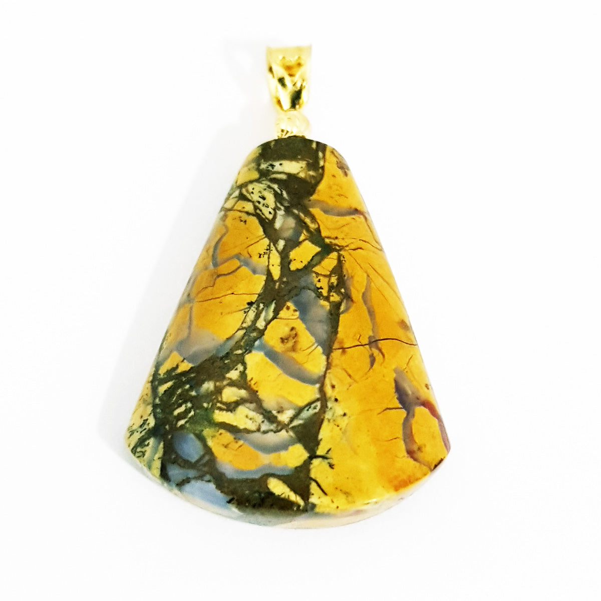 18K Pure Gold Stone Necklace | Necklace | 18K Gold Jewelry