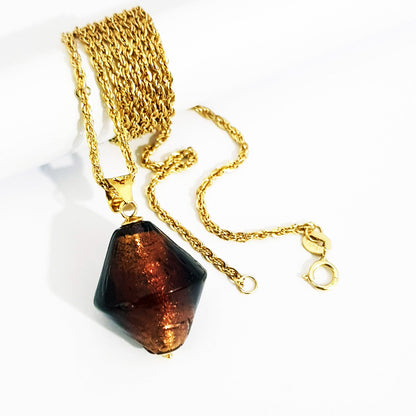 18K Pure Gold Stone Necklace | Necklace | 18K Gold Jewelry