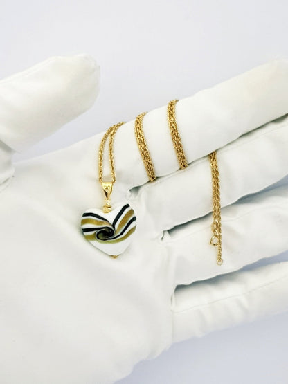 18K Pure Gold Heart Necklace | Necklace | 18K Gold Jewelry