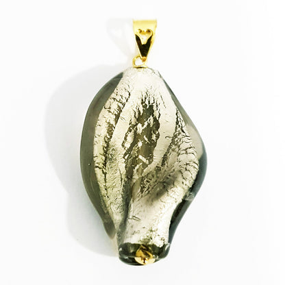 18K Pure Gold Mustard Green Stone Necklace | Necklace | 18K Gold Jewelry