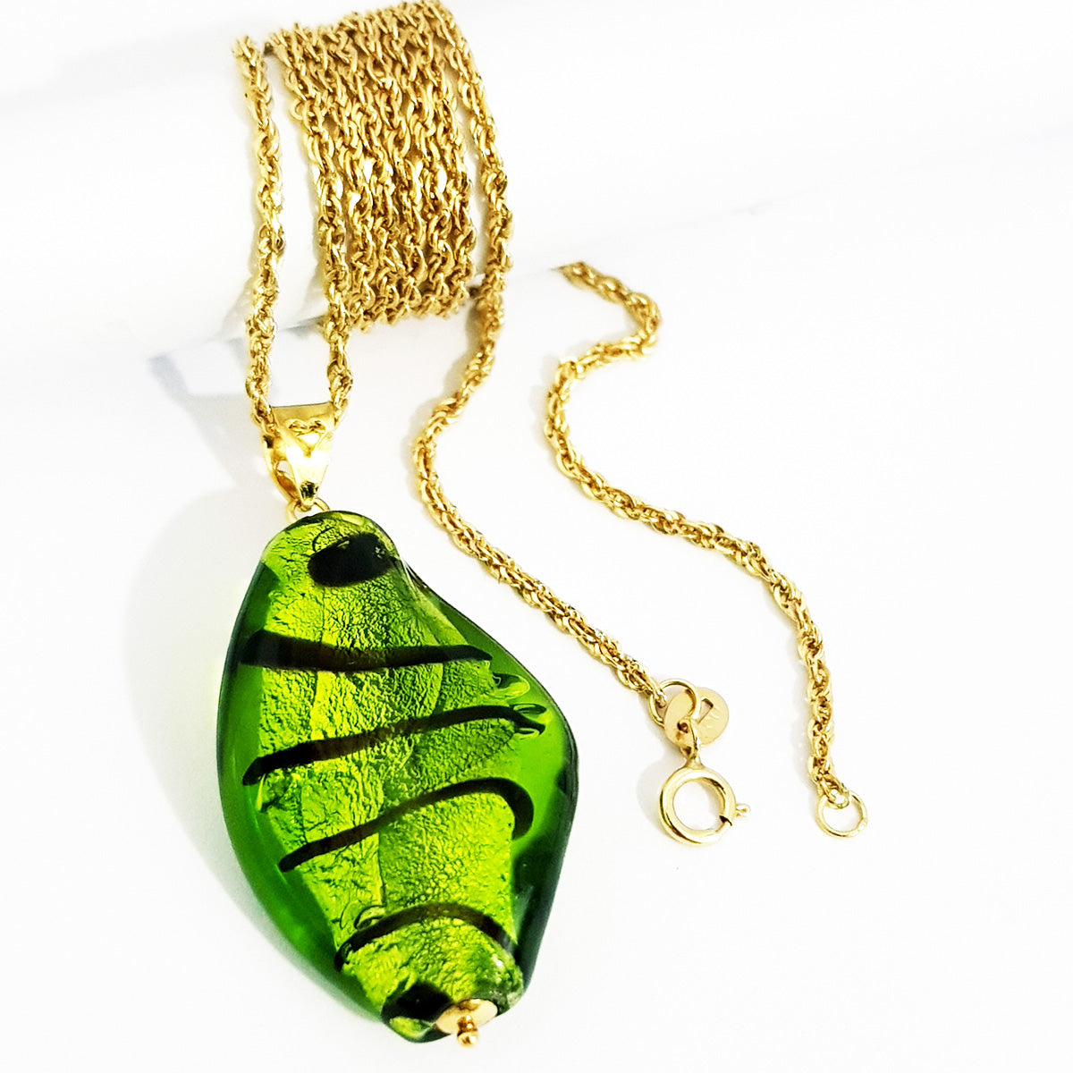 18K Pure Gold Stone Necklace | Necklace | 18K Gold Jewelry