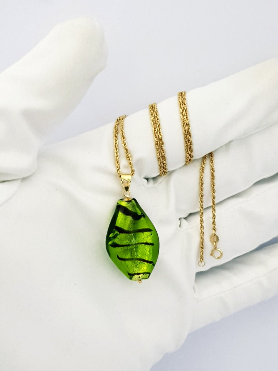 18K Pure Gold Stone Necklace | Necklace | 18K Gold Jewelry