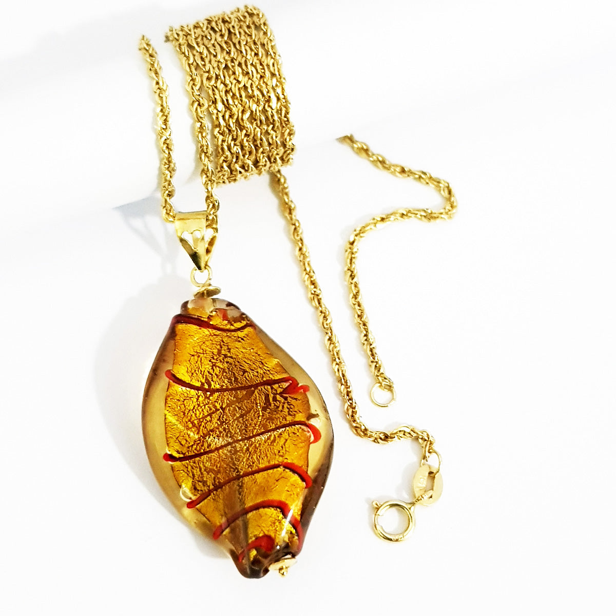 18k Pure Gold Stone Necklace | Necklace | 18K Gold Jewelry