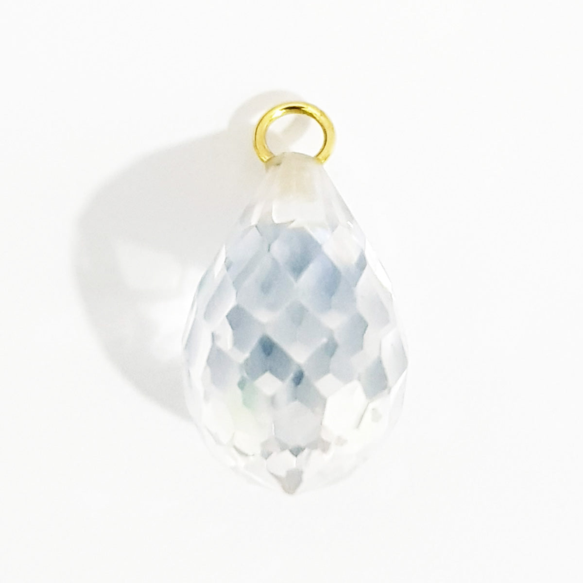 18K Pure Gold White Gem Necklace | Necklace | 18K Gold Jewelry