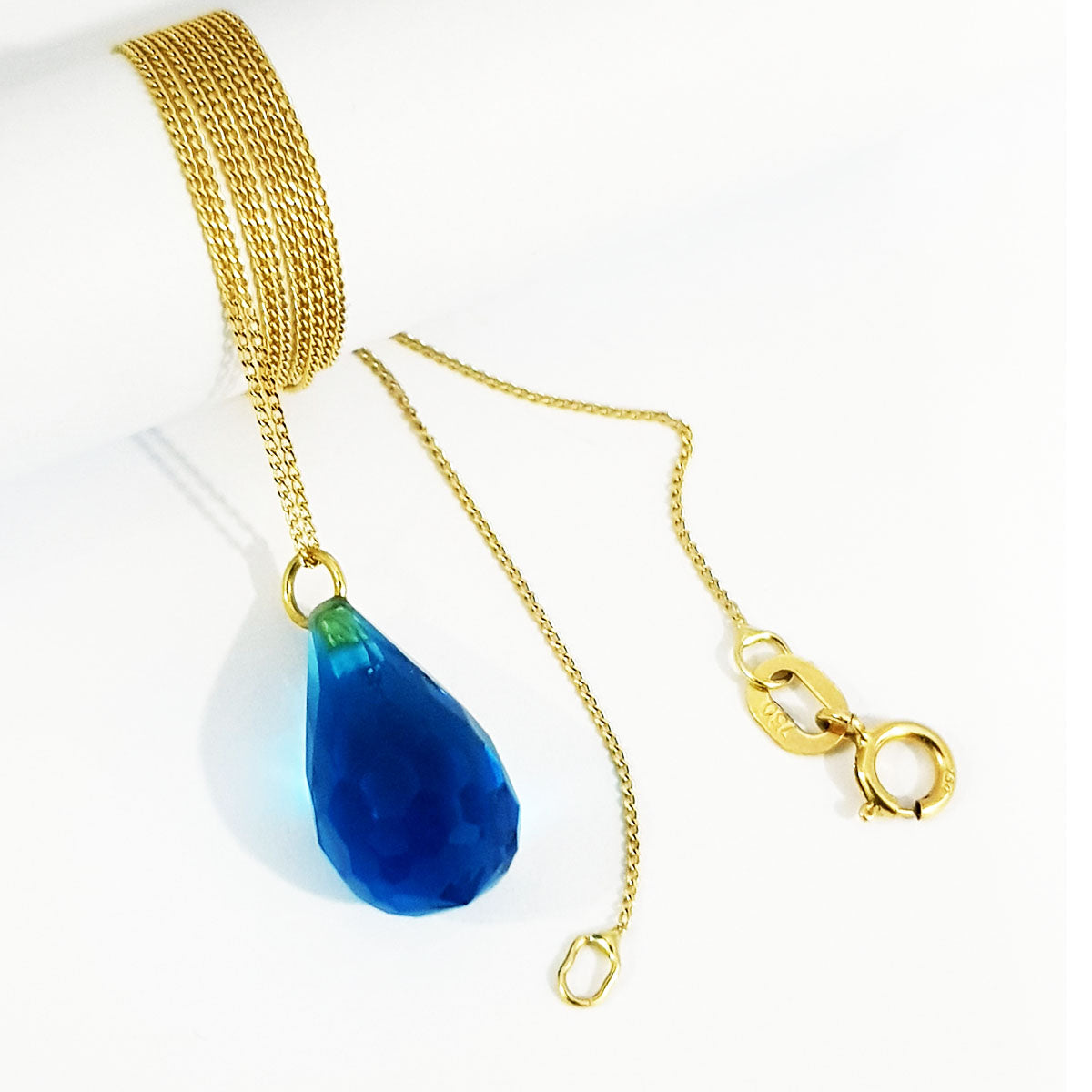 18K Pure Gold Gem Necklace | Necklace | 18K Gold Jewelry