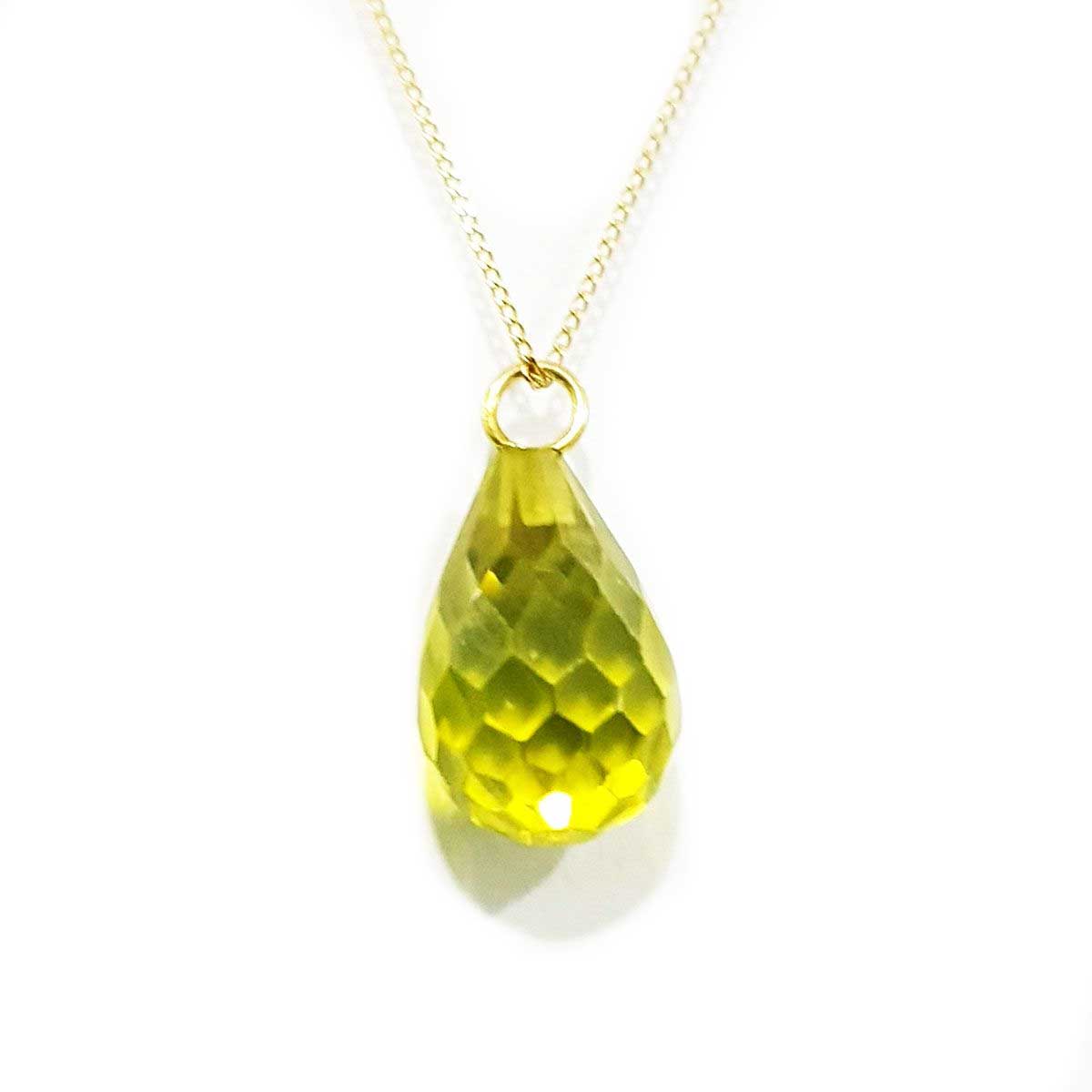 18K Pure Gold Gem Necklace | Necklace | 18K Gold Jewelry