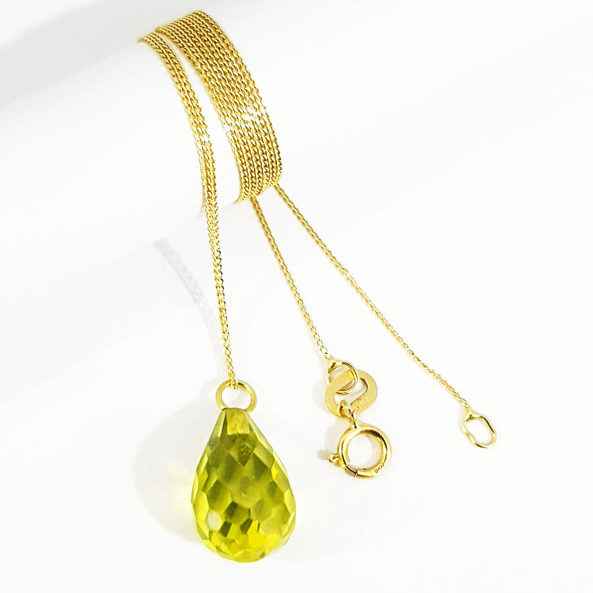 18K Pure Gold Gem Necklace | Necklace | 18K Gold Jewelry