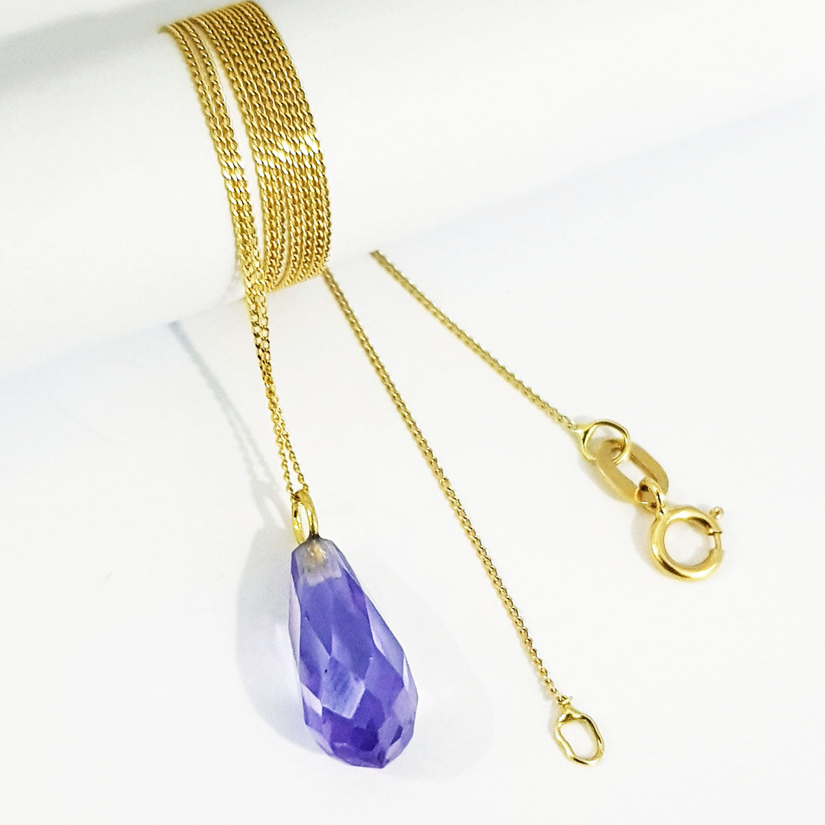 18K Pure Gold Gem Necklace | Necklace | 18K Gold Jewelry