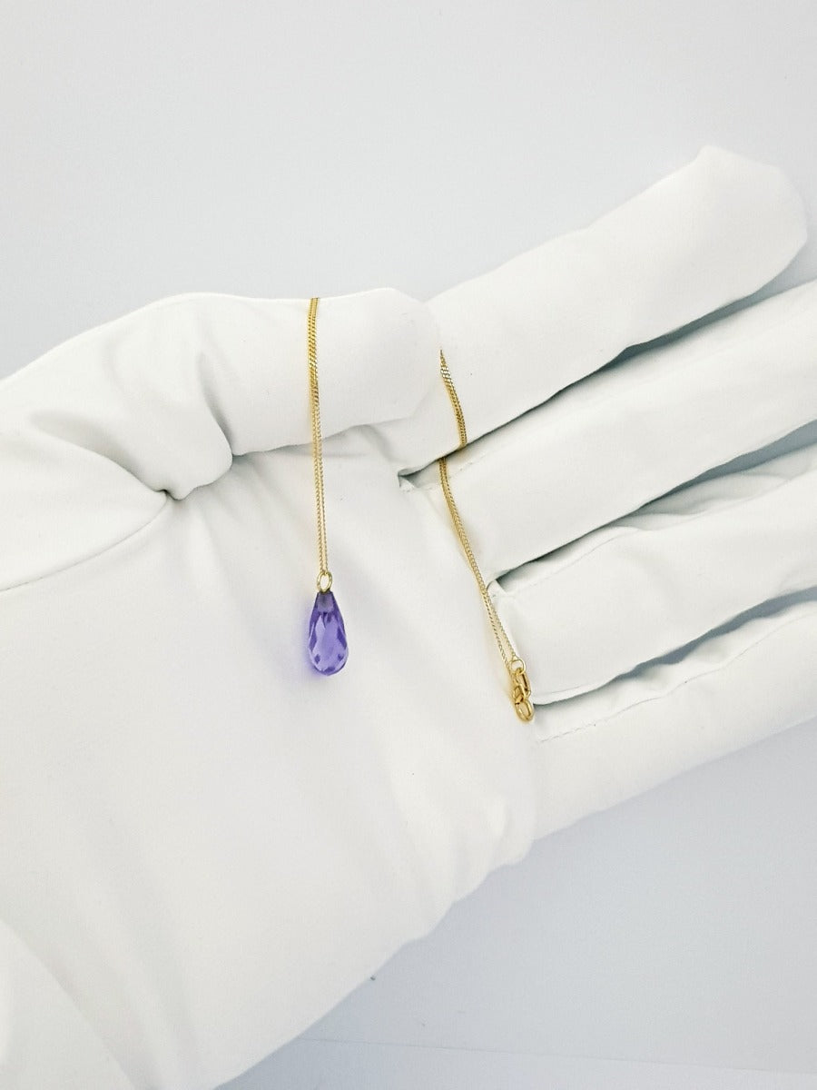 18K Pure Gold Gem Necklace | Necklace | 18K Gold Jewelry