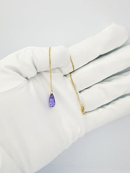 18K Pure Gold Gem Necklace | Necklace | 18K Gold Jewelry