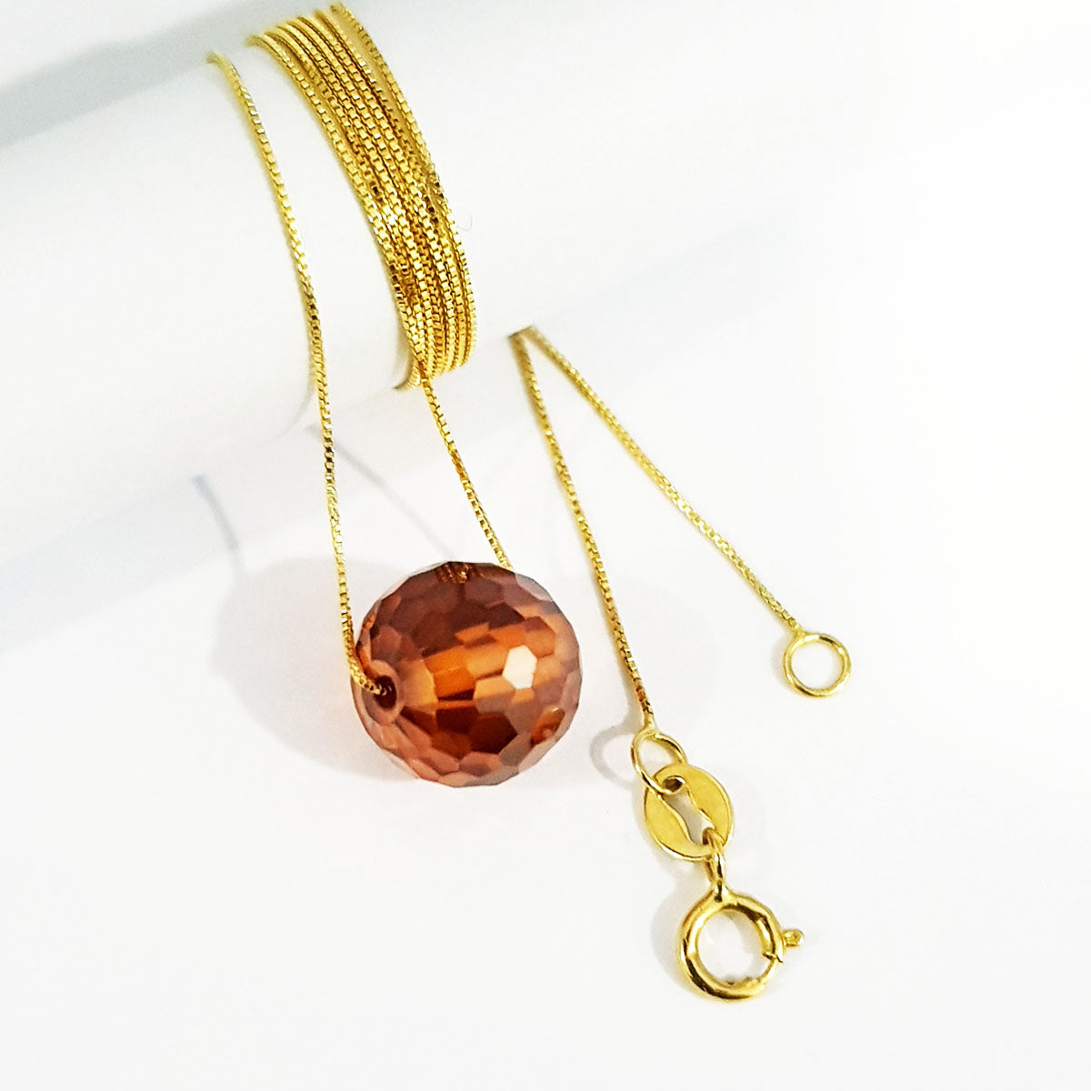 18K Pure Gold Gem Necklace | Necklace | 18K Gold Jewelry
