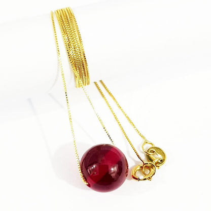 18K Pure Gold Gem Necklace | Necklace | 18K Gold Jewelry