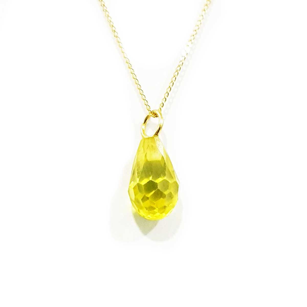 18K Pure Gold Stone Necklace | Necklace | 18K Gold Jewelry