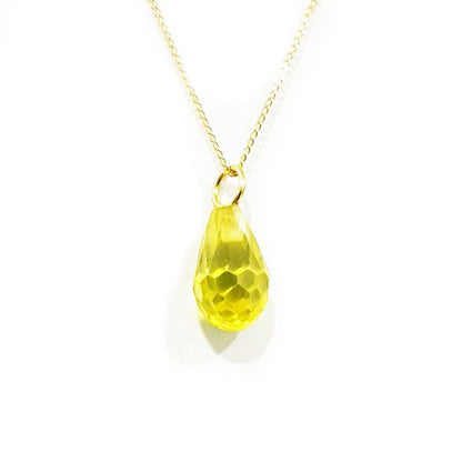 18K Pure Gold Stone Necklace | Necklace | 18K Gold Jewelry