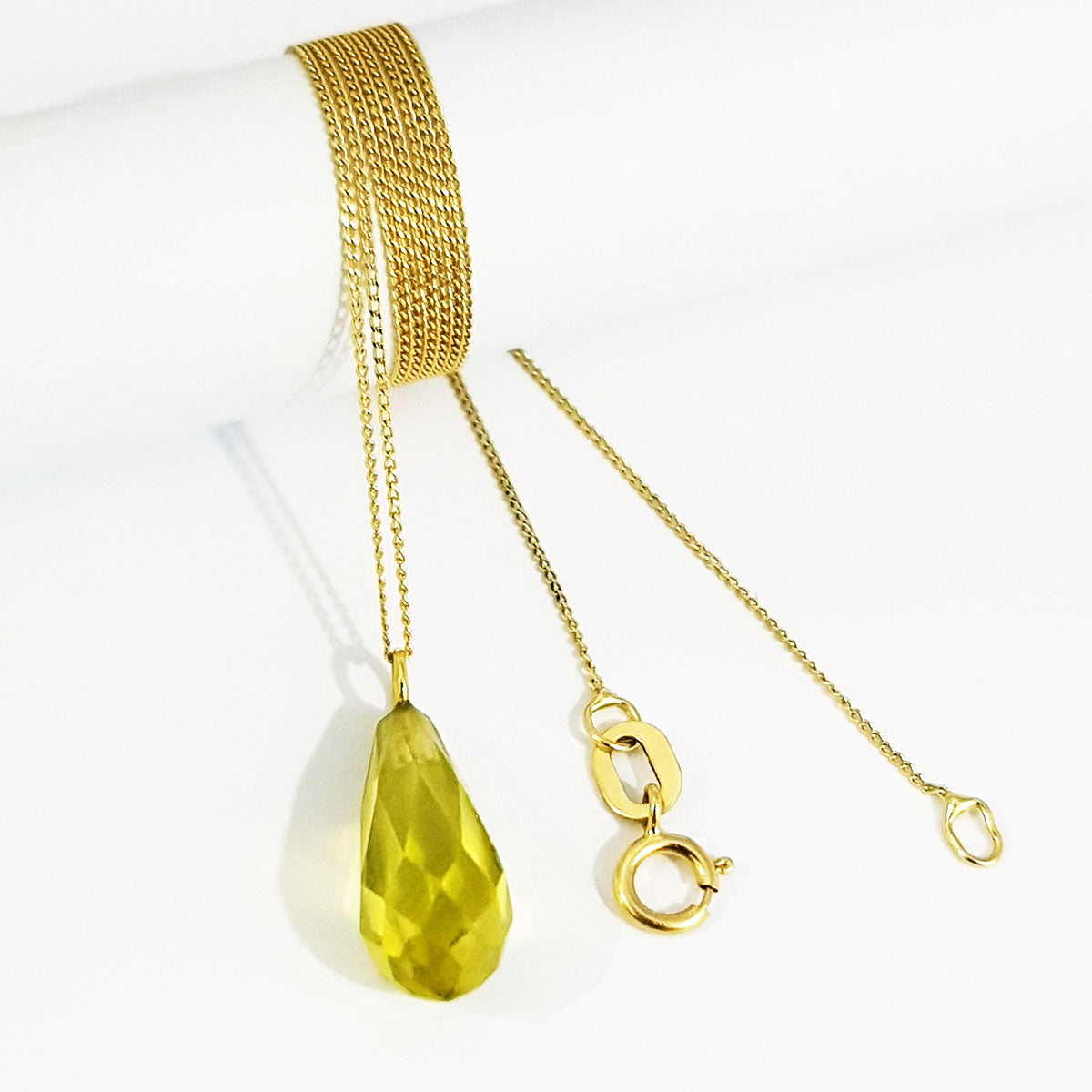 18K Pure Gold Stone Necklace | Necklace | 18K Gold Jewelry