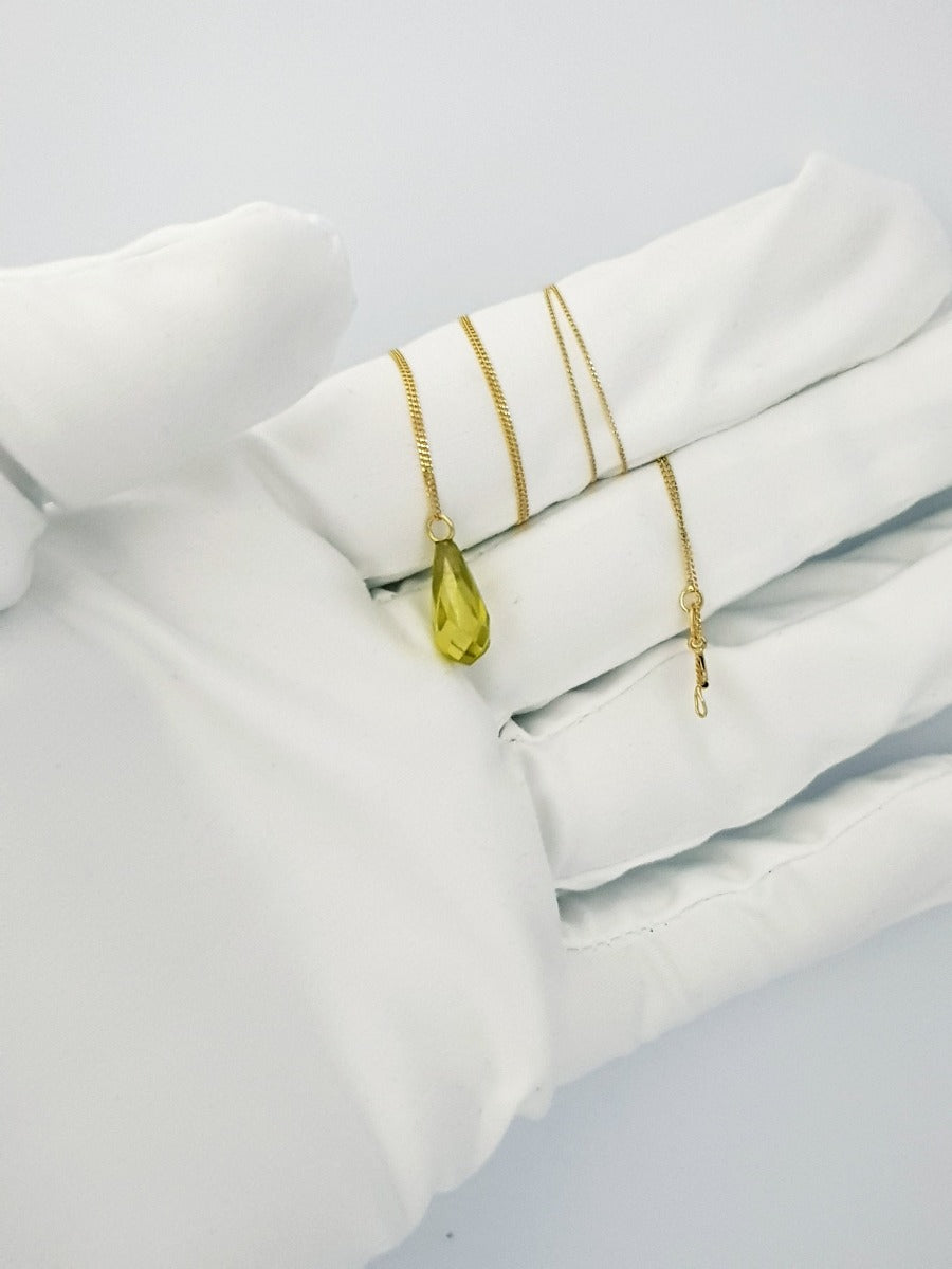 18K Pure Gold Stone Necklace | Necklace | 18K Gold Jewelry