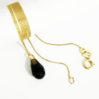 18K Pure Gold Stone Necklace | Necklace | 18K Gold Jewelry