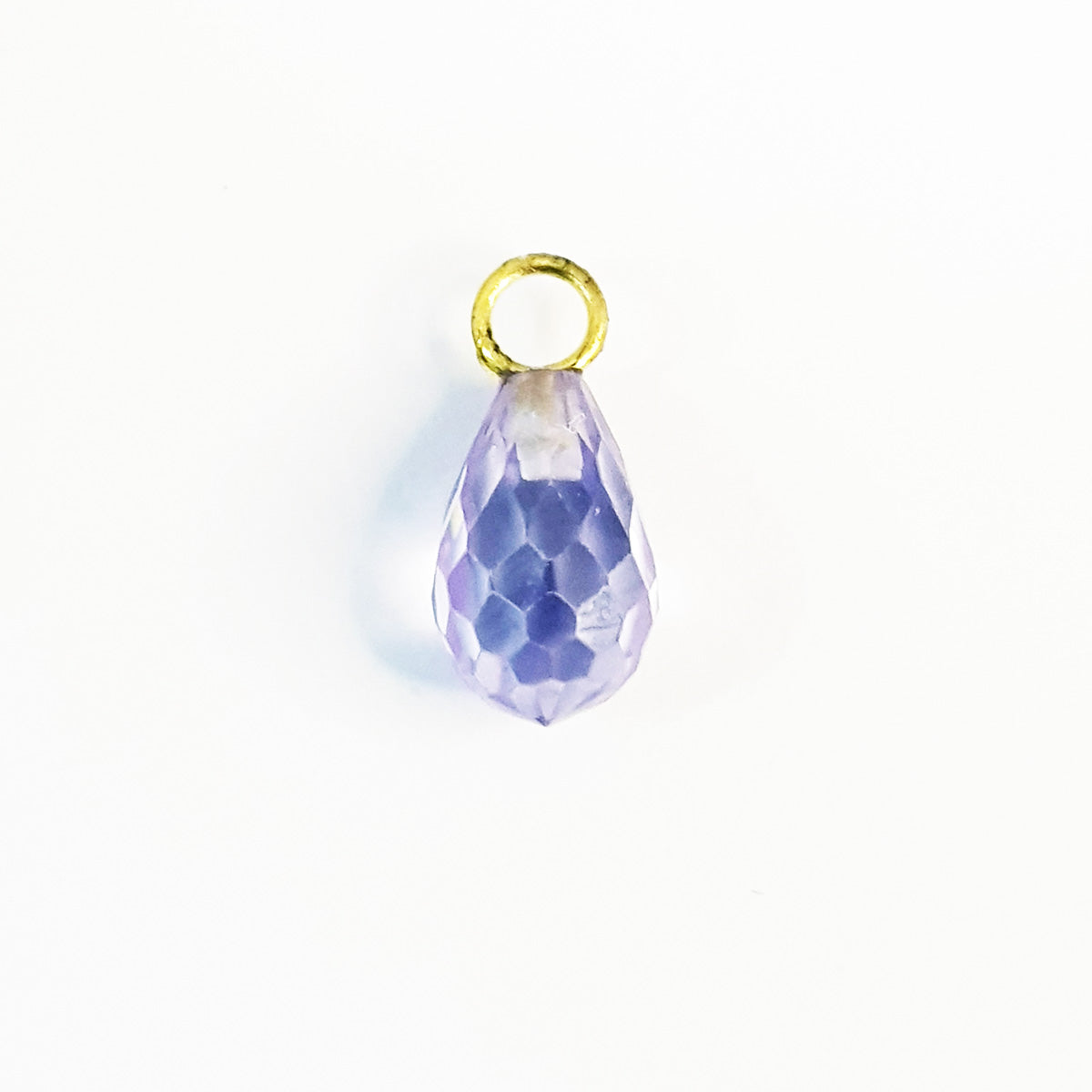 18K Pure Gold Crystal Stone Necklace | Necklace | 18K Gold Jewelry