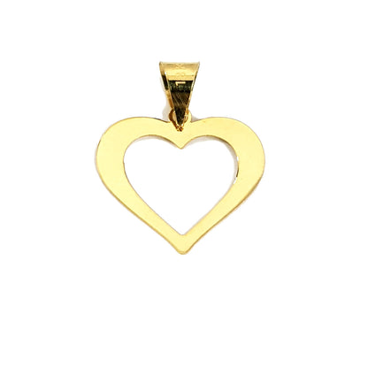 18K Pure Gold Heart Necklace