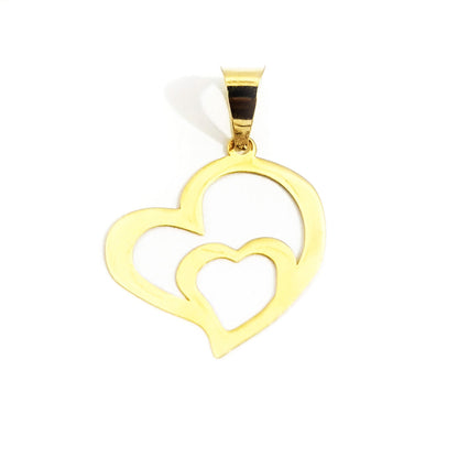18K Pure Gold Heart Necklace | Necklace | 18K Gold Jewelry