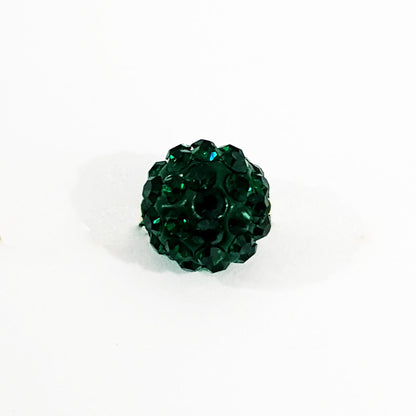 18K Pure Gold Ball Swarski Necklace