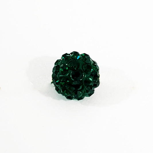 18K Pure Gold Ball Swarski Necklace