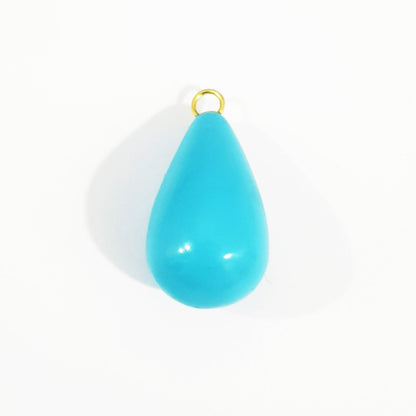 18K Pure Gold Stone Necklace