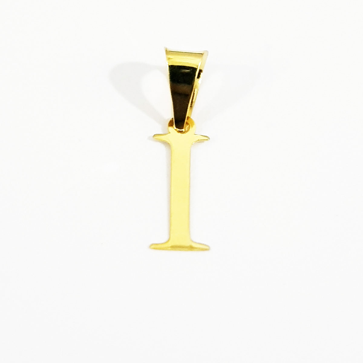 18K Pure Gold Letter I Design Necklace | Necklace | 18K Gold Jewelry