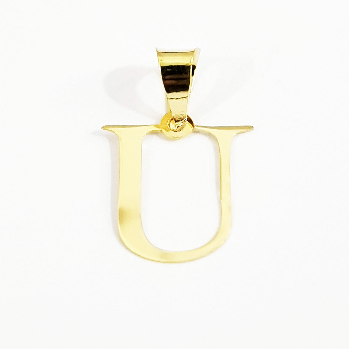 18K Pure Gold Letter U Design Necklace | Necklace | 18K Gold Jewelry