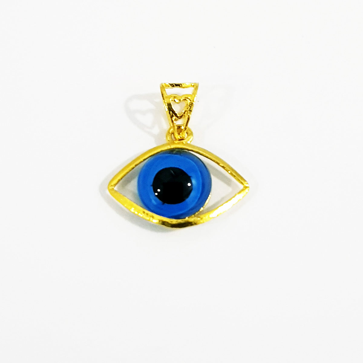 18K Solid Gold Eye Design Necklace | Gold | 18K Gold Jewelry