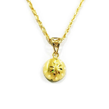 18K Pure Gold Round Necklace | Necklace | 18K Gold Jewelry